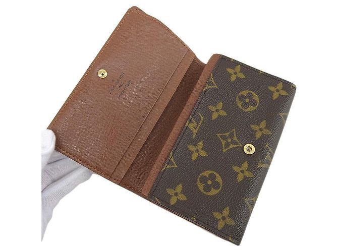 Billetera Monogram Louis Vuitton M61730 Castaño - vista 3