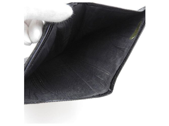 Cartera larga bifold negra Chanel Negro - vista 6
