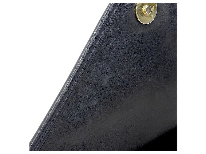 Céline Borsa Clutch Vintage Macadam Celine Nera Nero Grigio - vista 8