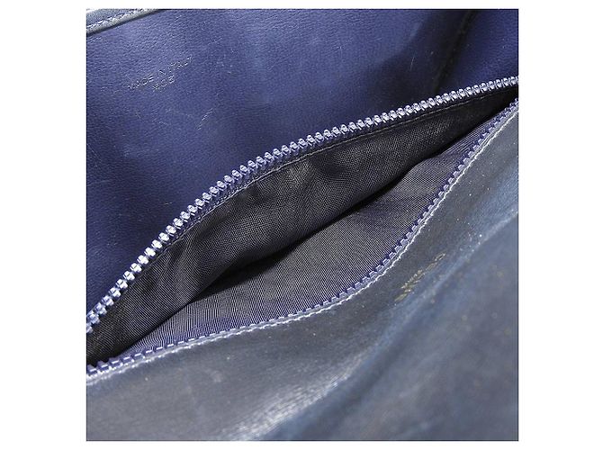 Céline Borsa Clutch Vintage Macadam Celine Nera Nero Grigio - vista 9