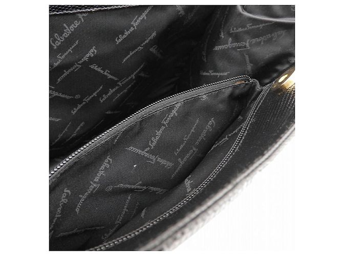 Borsa a spalla Vara Ribbon di Salvatore Ferragamo nera Nero - vista 4