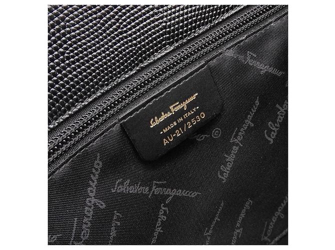 Borsa a spalla Vara Ribbon di Salvatore Ferragamo nera Nero - vista 8