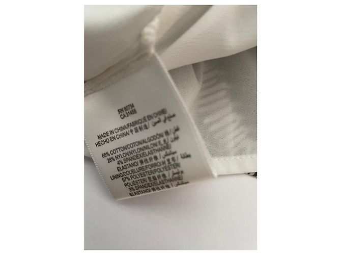 ✨ BCBG Max Azria Petites Kleid mit grafischem Muster Größe 36 ✨ Creme Dunkelbraun - Ansicht 4