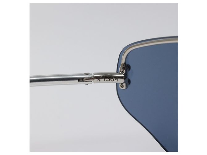 Occhiali da sole LV Cup LOUIS VUITTON in plastica blu M80591 Auth BA3714 - vista 10