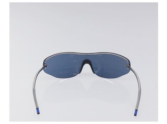Occhiali da sole LV Cup LOUIS VUITTON in plastica blu M80591 Auth BA3714 - vista 3