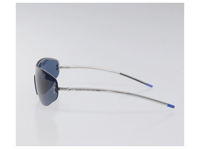 Occhiali da sole LV Cup LOUIS VUITTON in plastica blu M80591 Auth BA3714 - vista 4