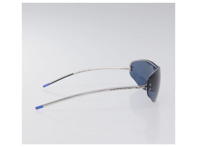 Occhiali da sole LV Cup LOUIS VUITTON in plastica blu M80591 Auth BA3714 - vista 5