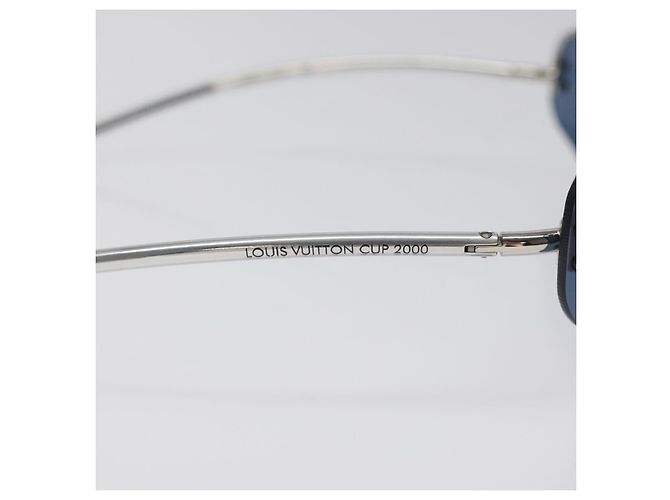 Occhiali da sole LV Cup LOUIS VUITTON in plastica blu M80591 Auth BA3714 - vista 8