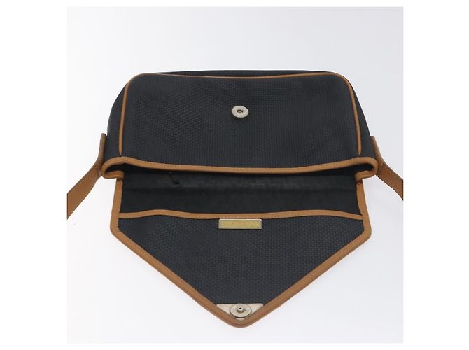 Saint Laurent Borsa a Spalla in Tela PVC Blu Navy Auth 129550 - vista 10