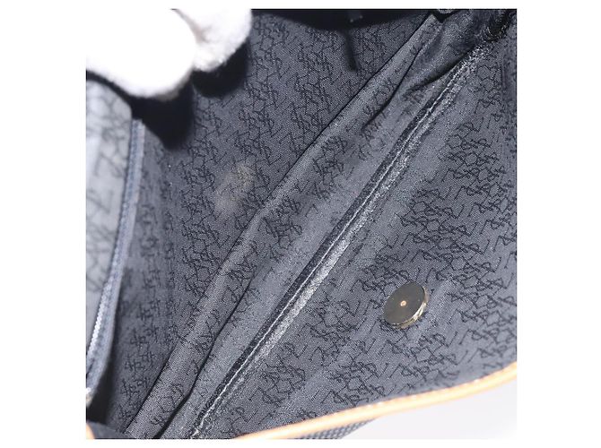 Saint Laurent Borsa a Spalla in Tela PVC Blu Navy Auth 129550 - vista 11
