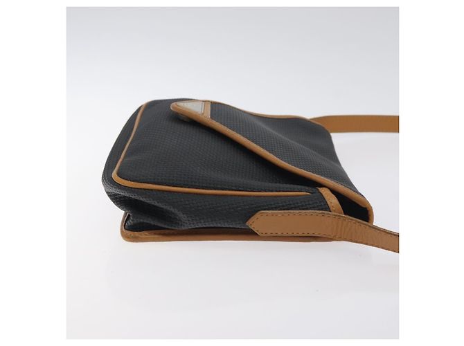 Saint Laurent Borsa a Spalla in Tela PVC Blu Navy Auth 129550 - vista 3