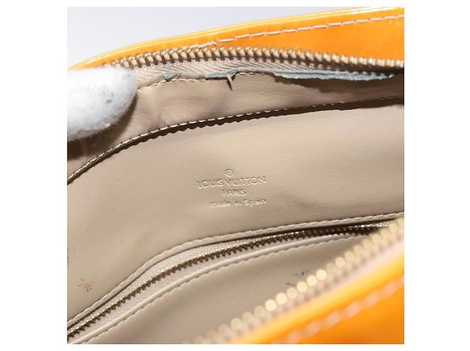 LOUIS VUITTON Borsa a Mano Monogram Vernis Houston Beige M91004 LV Auth BA3839 - vista 10