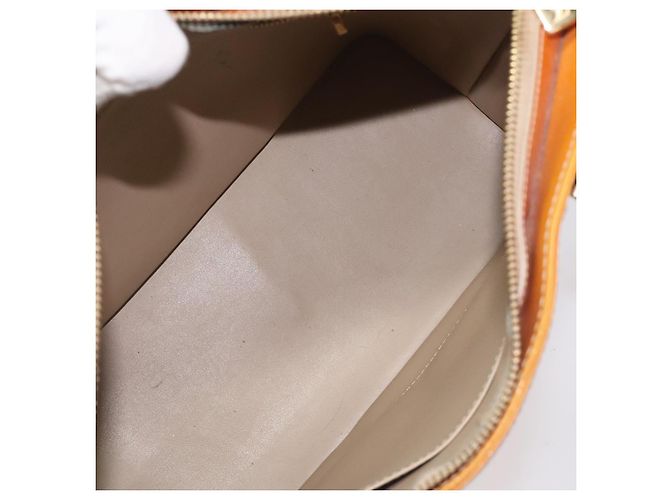 LOUIS VUITTON Borsa a Mano Monogram Vernis Houston Beige M91004 LV Auth BA3839 - vista 11