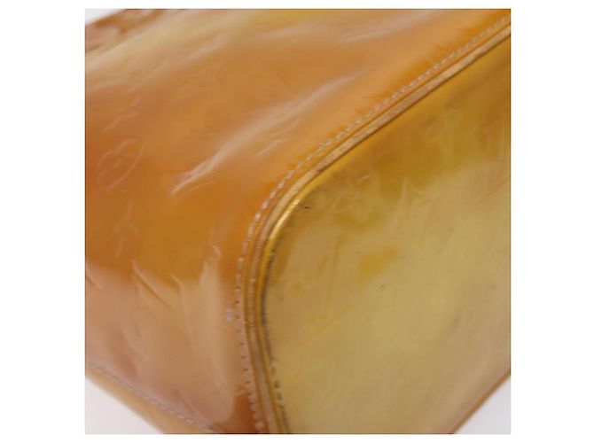 LOUIS VUITTON Borsa a Mano Monogram Vernis Houston Beige M91004 LV Auth BA3839 - vista 14