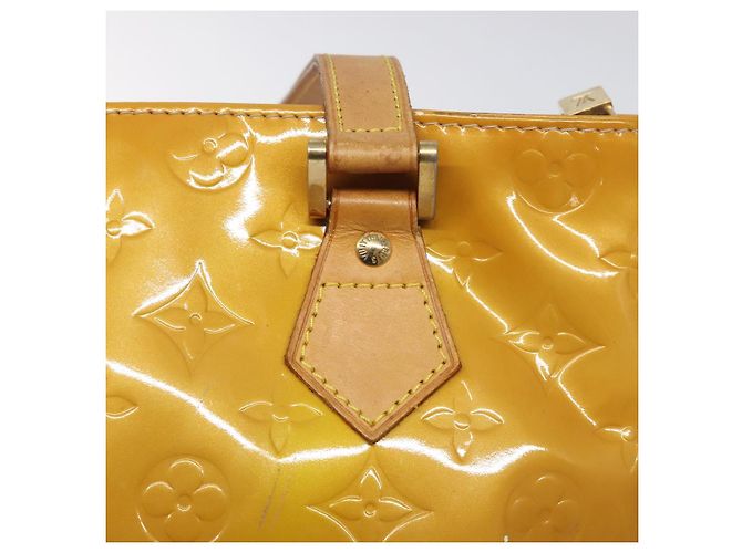 LOUIS VUITTON Borsa a Mano Monogram Vernis Houston Beige M91004 LV Auth BA3839 - vista 17