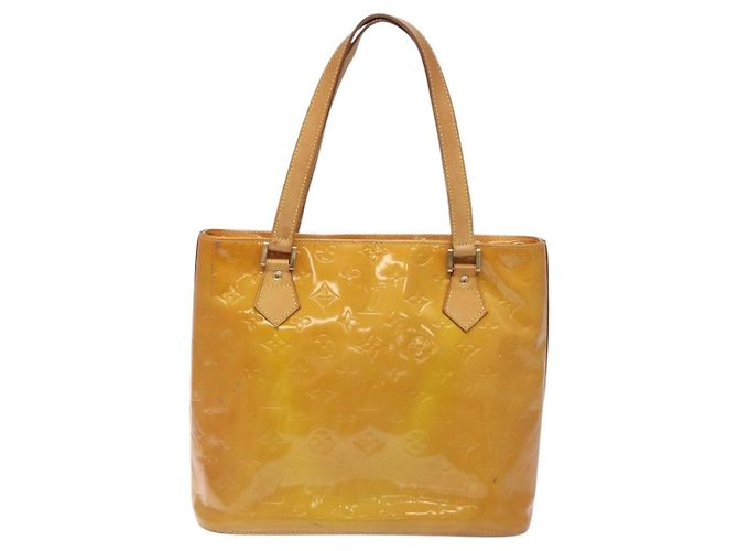 LOUIS VUITTON Borsa a Mano Monogram Vernis Houston Beige M91004 LV Auth BA3839 - vista 2