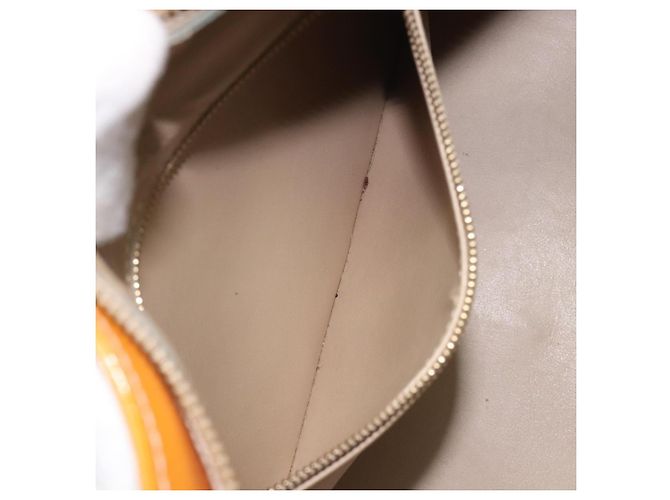 LOUIS VUITTON Borsa a Mano Monogram Vernis Houston Beige M91004 LV Auth BA3839 - vista 21