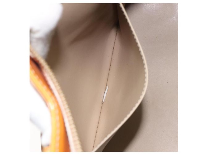 LOUIS VUITTON Borsa a Mano Monogram Vernis Houston Beige M91004 LV Auth BA3839 - vista 22