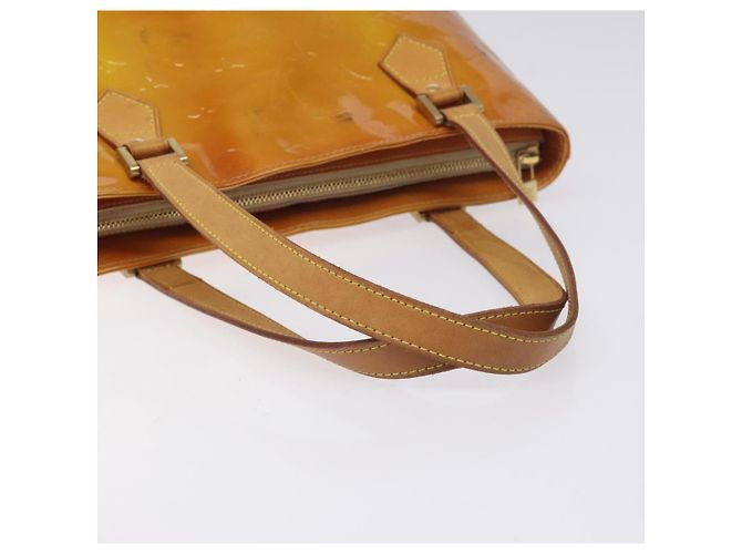 LOUIS VUITTON Borsa a Mano Monogram Vernis Houston Beige M91004 LV Auth BA3839 - vista 7