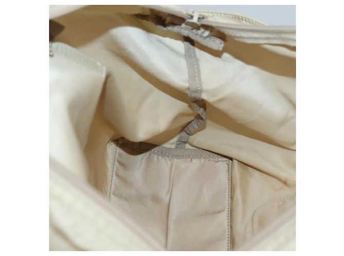 Borsa Tote PRADA Nylon Beige Argento Auth bs27839 - vista 18