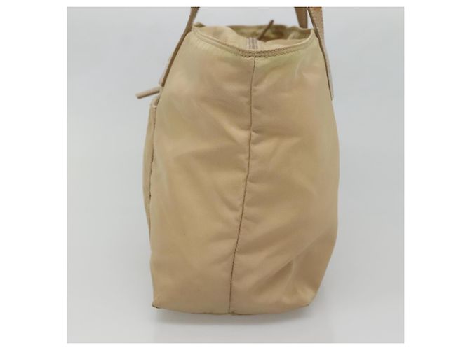 Borsa Tote PRADA Nylon Beige Argento Auth bs27839 - vista 4