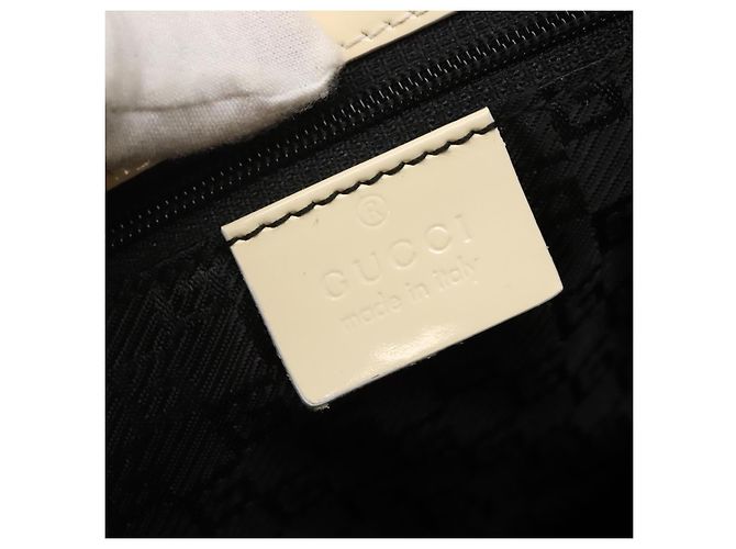 Borsa a Spalla GUCCI in Tela Bianco Oro 001 4231 Auth ti3314 D'oro - vista 17