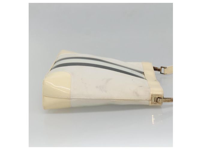 Borsa a Spalla GUCCI in Tela Bianco Oro 001 4231 Auth ti3314 D'oro - vista 4