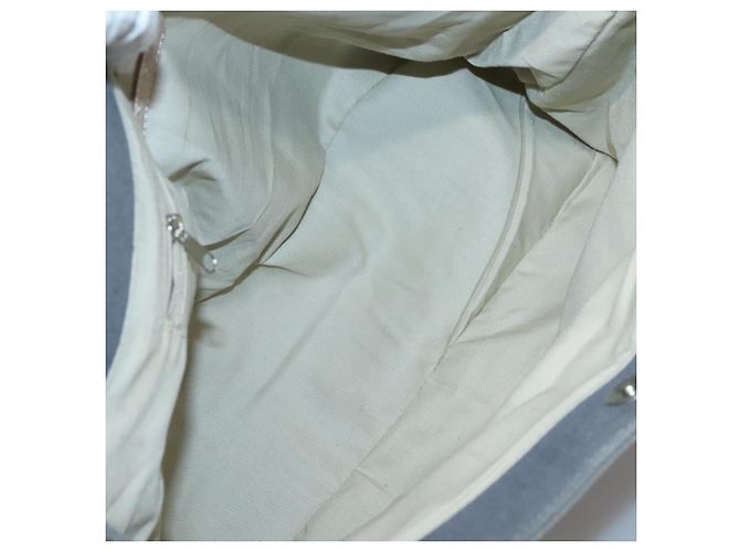 Autre Marque Bolso tote Burberrys Blue Label de lona gris plata auténtico 129965 Castaño - vista 11