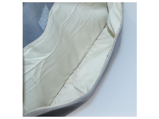 Autre Marque Bolso tote Burberrys Blue Label de lona gris plata auténtico 129965 Castaño - vista 12