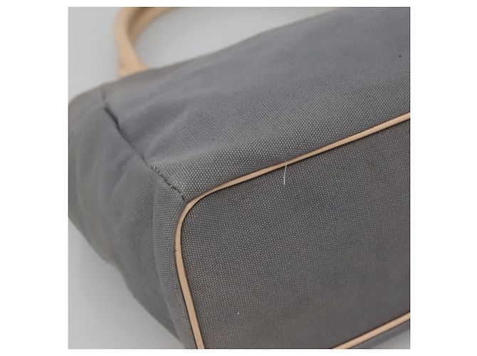 Autre Marque Bolso tote Burberrys Blue Label de lona gris plata auténtico 129965 Castaño - vista 14