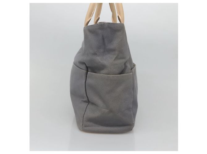 Autre Marque Bolso tote Burberrys Blue Label de lona gris plata auténtico 129965 Castaño - vista 3