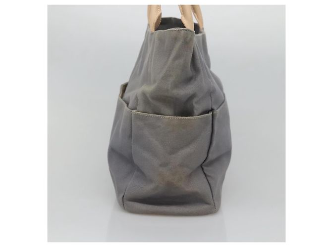 Autre Marque Bolso tote Burberrys Blue Label de lona gris plata auténtico 129965 Castaño - vista 4