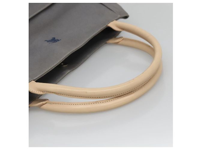 Autre Marque Bolso tote Burberrys Blue Label de lona gris plata auténtico 129965 Castaño - vista 7
