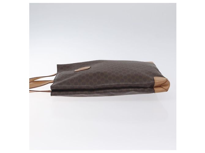 Céline Borsa a mano in tela Macadam CELINE in pelle PVC marrone oro Auth 128439 D'oro - vista 4