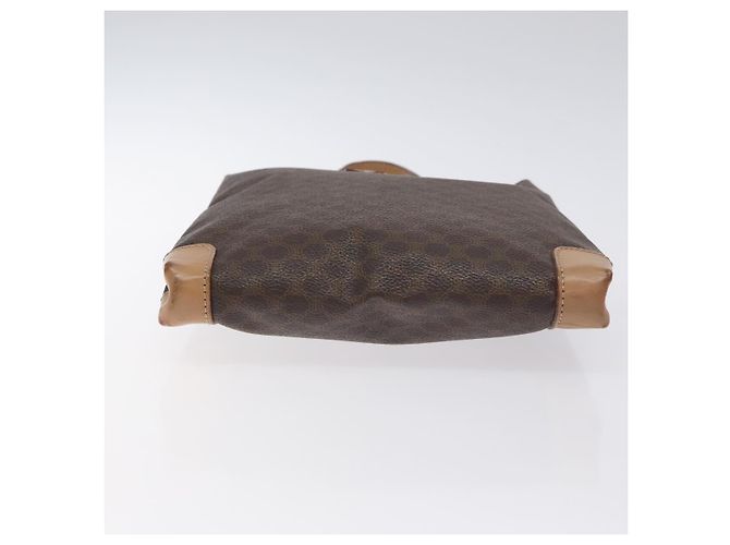 Céline Borsa a mano in tela Macadam CELINE in pelle PVC marrone oro Auth 128439 D'oro - vista 5