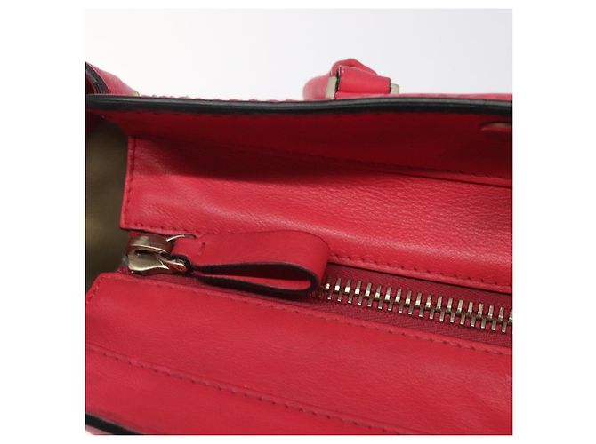 VALENTINO Borsa Rockstuds in pelle rosa e oro Auth bs27703 D'oro - vista 10