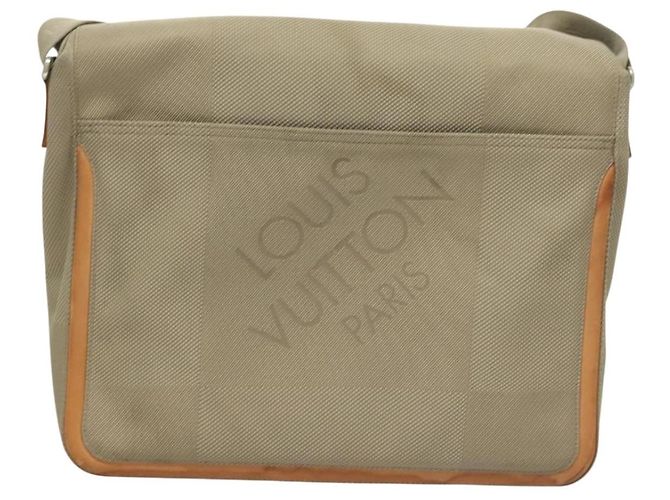 LOUIS VUITTON Borsa a Spalla Messager NM Damier Geant Grigia LV Auth BA2846 Marrone - vista 2
