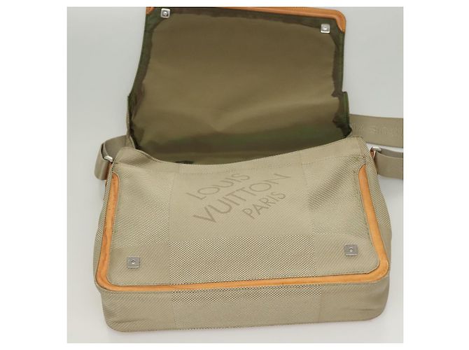 LOUIS VUITTON Borsa a Spalla Messager NM Damier Geant Grigia LV Auth BA2846 Marrone - vista 9