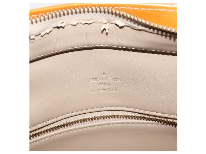 LOUIS VUITTON Borsa a Mano Houston Monogram Vernis Beige M91004 LV Auth 128707 - vista 10