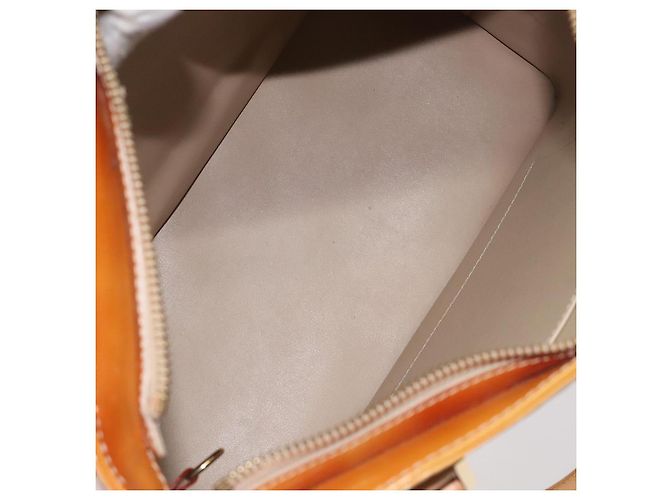 LOUIS VUITTON Borsa a Mano Houston Monogram Vernis Beige M91004 LV Auth 128707 - vista 11