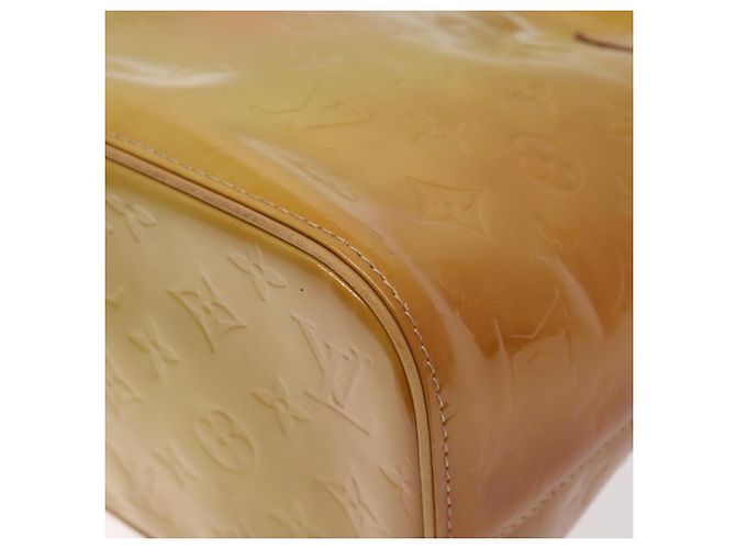 LOUIS VUITTON Borsa a Mano Houston Monogram Vernis Beige M91004 LV Auth 128707 - vista 14