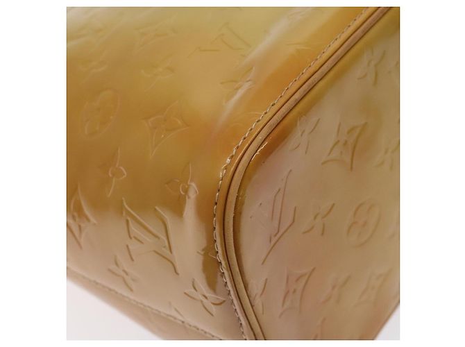 LOUIS VUITTON Borsa a Mano Houston Monogram Vernis Beige M91004 LV Auth 128707 - vista 15