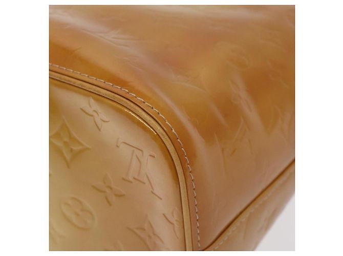 LOUIS VUITTON Borsa a Mano Houston Monogram Vernis Beige M91004 LV Auth 128707 - vista 16