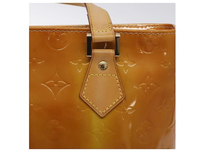 LOUIS VUITTON Borsa a Mano Houston Monogram Vernis Beige M91004 LV Auth 128707 - vista 17
