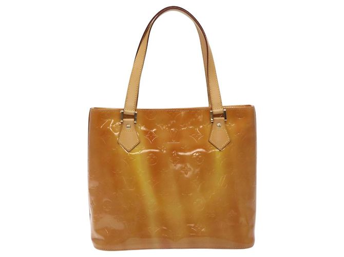 LOUIS VUITTON Borsa a Mano Houston Monogram Vernis Beige M91004 LV Auth 128707 - vista 2