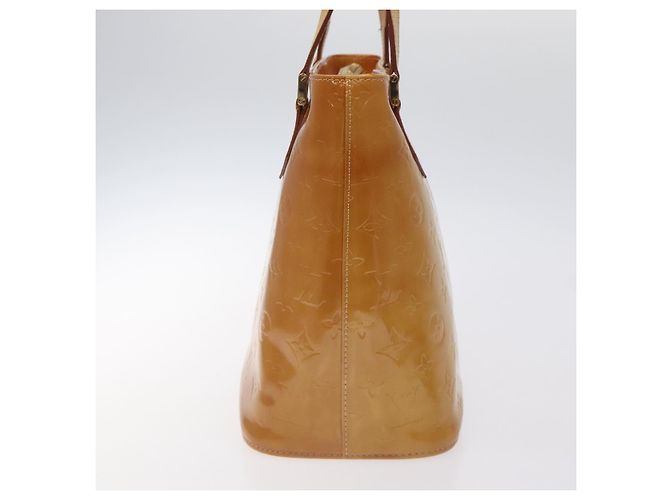 LOUIS VUITTON Borsa a Mano Houston Monogram Vernis Beige M91004 LV Auth 128707 - vista 3