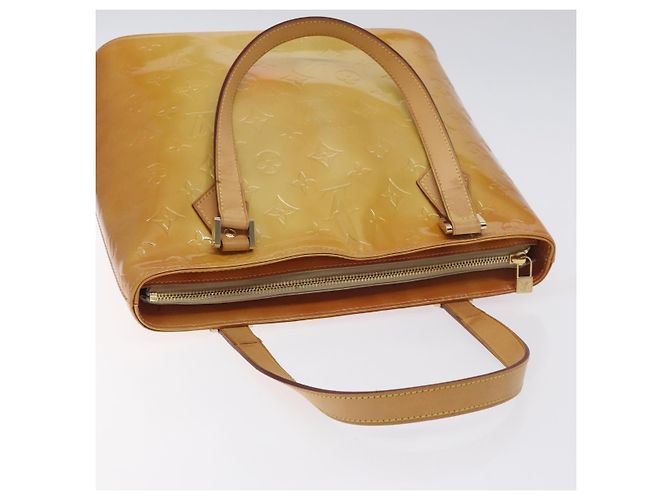 LOUIS VUITTON Borsa a Mano Houston Monogram Vernis Beige M91004 LV Auth 128707 - vista 6
