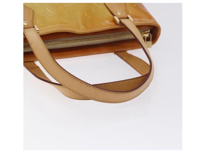 LOUIS VUITTON Borsa a Mano Houston Monogram Vernis Beige M91004 LV Auth 128707 - vista 7