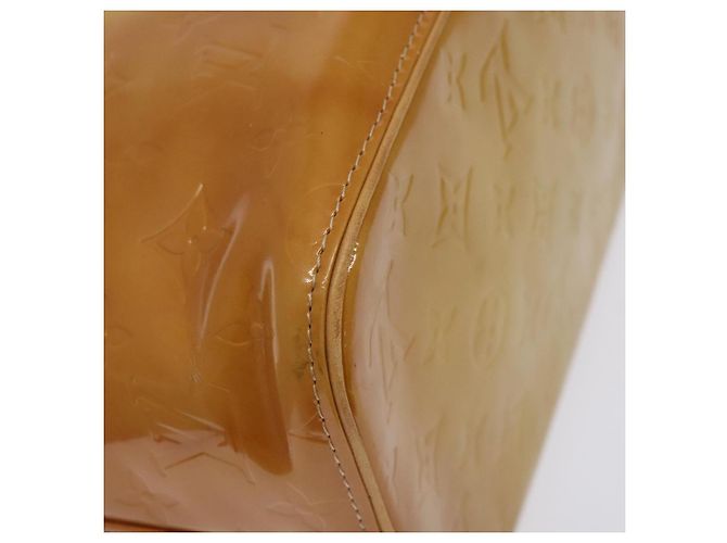LOUIS VUITTON Borsa a Mano Houston Monogram Vernis Beige M91004 LV Auth 128707 - vista 9