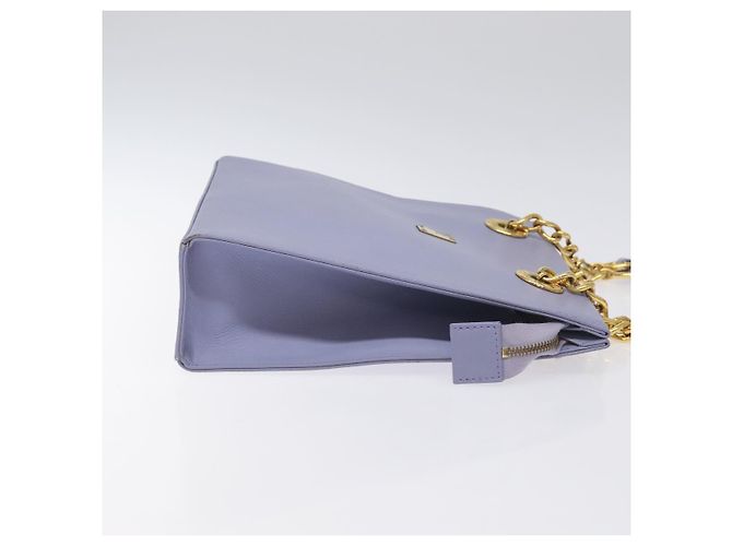 Borsa a Spalla in Pelle MCM Chain Lavanda Oro Auth BA3698 D'oro - vista 3